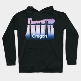 Portland Oregon Destination Landscape Sticker - Kelly Point Hoodie